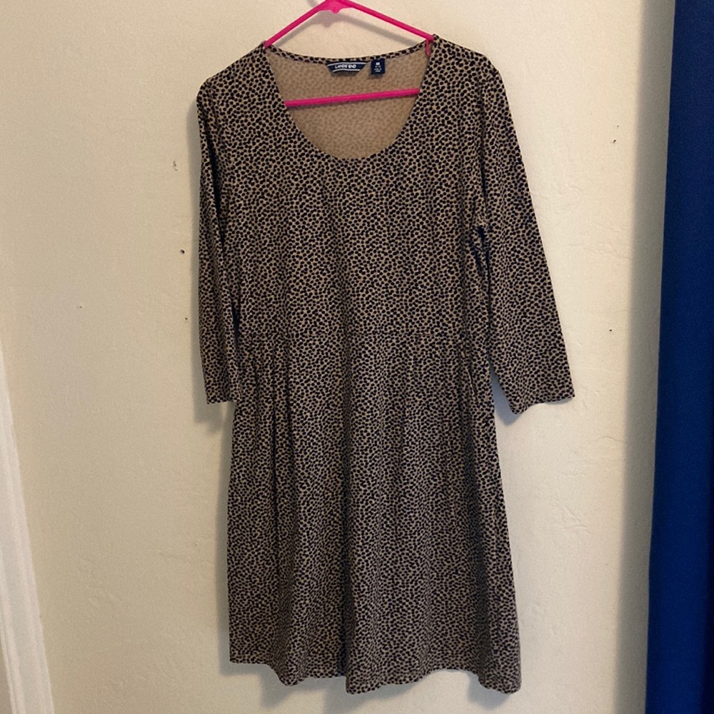Comfy leopard print dress with pockets